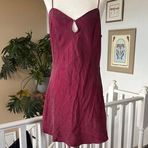 90s/Y2K Victoria’s Secret 100% Silk Burgundy Slip Dress